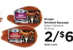 Kroger Kroger Smoked Sausage offer