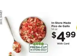 Kroger In-Store Made Pico de Gallo offer
