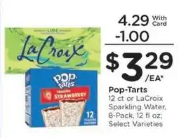 Kroger Pop-Tarts or LaCroix offer