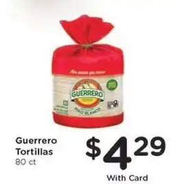 Kroger Guerrero Tortillas offer