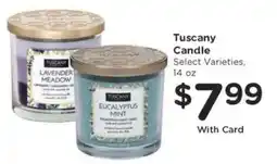 Kroger Tuscany Candle offer