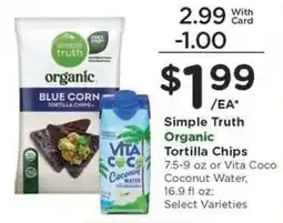 Kroger Simple Truth Organic Tortilla Chips offer