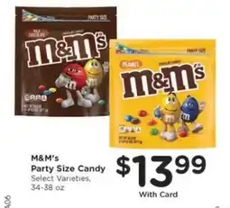 Kroger M&M's Party Size Candy offer