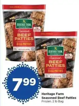 Food 4 Less Heritage Farm Seasoned Beef Patties offer