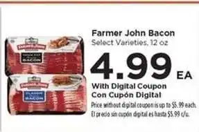 Food 4 Less Farmer John Bacon offer