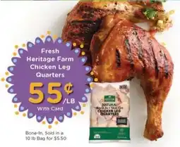 Kroger Fresh Heritage Farm Chicken Leg Quarters offer