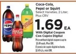 Food 4 Less Coca-Cola, Pepsi or Squirt offer