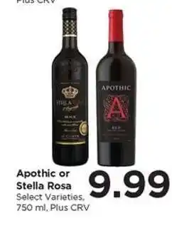 Food 4 Less Apothic or Stella Rosa offer