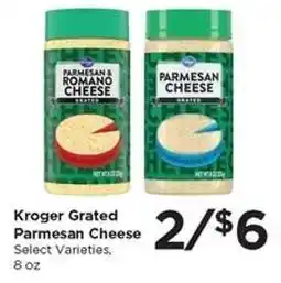 Food 4 Less Kroger Grated Parmesan Cheese offer
