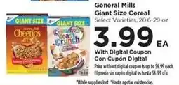 Food 4 Less General Mills Giant Size Cereal offer