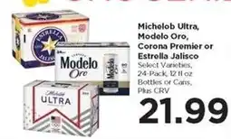 Food 4 Less Michelob Ultra, Modelo Oro, Corona Premier or Estrella Jalisco offer