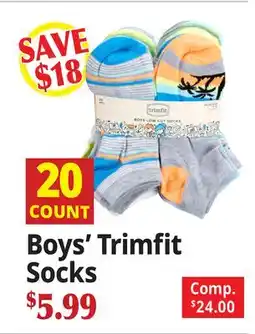 Ocean State Job Lot Boys' Trimfit Socks offer