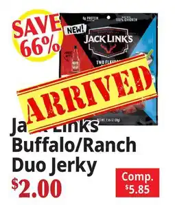 Ocean State Job Lot Jack Links Buffalo/Ranch Duo Jerky offer