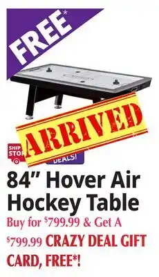 Ocean State Job Lot 84 Hover Air Hockey Table offer
