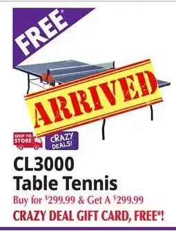 Ocean State Job Lot CL3000 Table Tennis offer