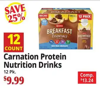 Ocean State Job Lot Carnation Protein Nutrition Drinks offer