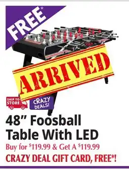 Ocean State Job Lot 48 Foosball Table With LED offer