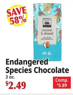 Ocean State Job Lot Endangered Species Chocolate offer