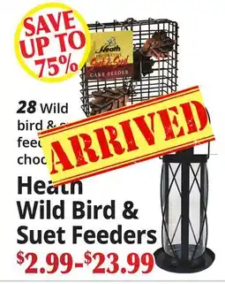 Ocean State Job Lot Heath Wild Bird & Suet Feeders offer