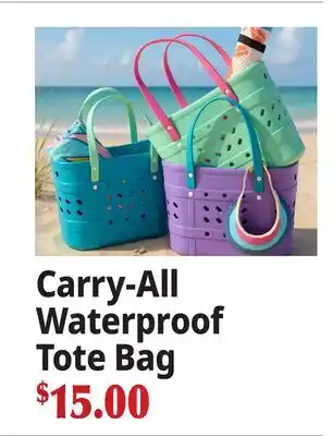 Ocean State Job Lot Carry-All Waterproof Tote Bag offer