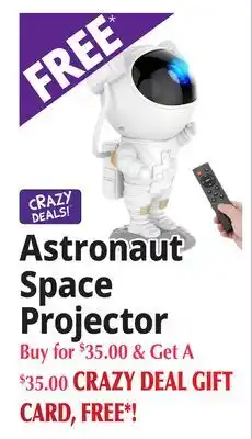 Ocean State Job Lot Astronaut Space Projector offer