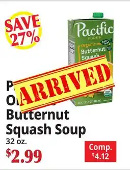 Ocean State Job Lot Pacific Organic Butternut Squash Soup offer