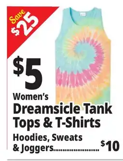 Ocean State Job Lot Women's Dreamsicle Tank Tops & T-Shirts offer