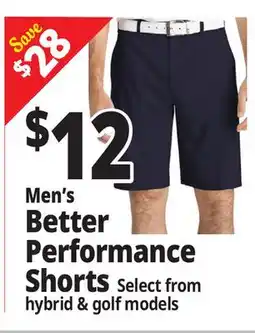 Ocean State Job Lot Men's Better Performance Shorts offer