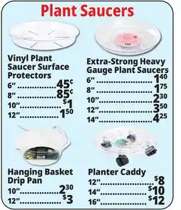 Ocean State Job Lot Plant Saucers offer