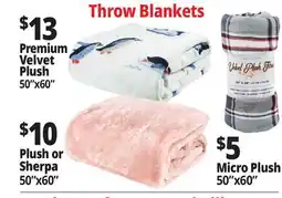 Ocean State Job Lot Throw Blankets offer