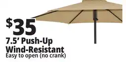 Ocean State Job Lot 7.5' Wind Resistant Steel Patio Umbrella with Push Lift offer