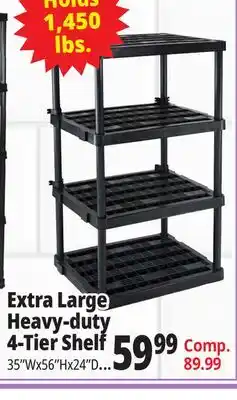 Ocean State Job Lot Maxit 5-Tier Heavy-Duty Plastic Shelving Unit offer