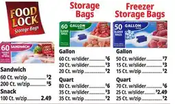 Ocean State Job Lot Food Lock Bags offer