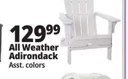 Ocean State Job Lot Folding Adirondack Chair White offer