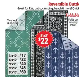 Ocean State Job Lot Reversible Outdoor Rugs offer