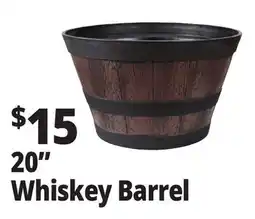 Ocean State Job Lot Whiskey Barrel Resin Planter 20 offer
