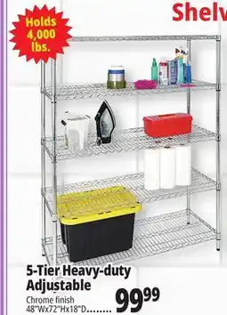 Ocean State Job Lot Method Storage Systems 5-Tier Adjustable Heavy-Duty Shelving 48 x 18 x 72 offer