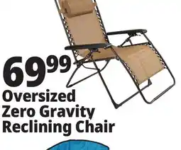 Ocean State Job Lot Oversized Zero Gravity Chair Tan offer