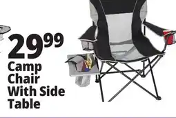 Ocean State Job Lot Oversized Folding Camp Chair with Side Table offer