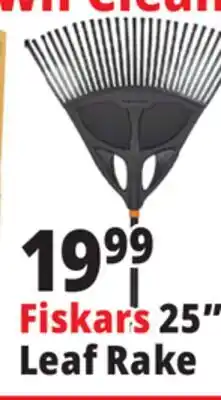 Ocean State Job Lot Fiskars 25 Leaf Rake offer