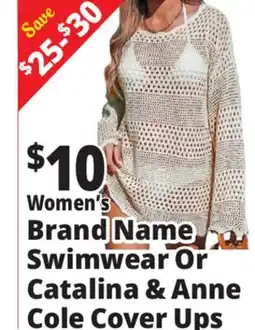 Ocean State Job Lot Women's Brand Name Swimwear Or Catalina & Anne Cole Cover Ups offer
