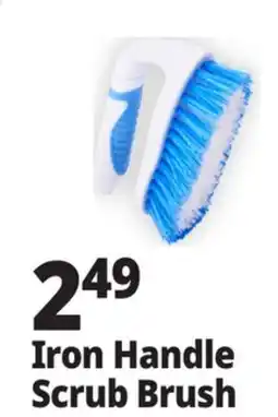 Ocean State Job Lot Gleam Iron Handle Scrub Brush offer