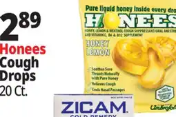 Ocean State Job Lot Honees Honey Menthol Cough Drops 20-count offer