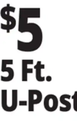 Ocean State Job Lot Tiller & Rowe Steel Garden Fence U-Post 5' offer