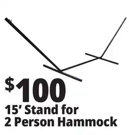 Ocean State Job Lot 15' Stand for 2 Person Hammock offer