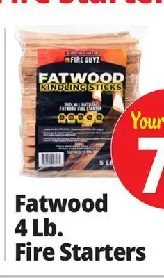 Ocean State Job Lot Fatwood Firestarter offer