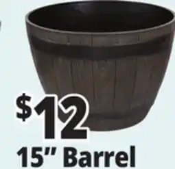 Ocean State Job Lot Whiskey Barrel Resin Planter 15 offer