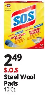 Ocean State Job Lot Clorox S.O.S Steel Wool Pads 10 Count offer