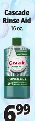Ocean State Job Lot Cascade Rinse Aid 16 oz offer