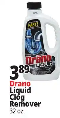Ocean State Job Lot Drano Liquid Drain Cleaner 32 oz offer